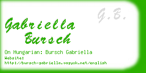 gabriella bursch business card